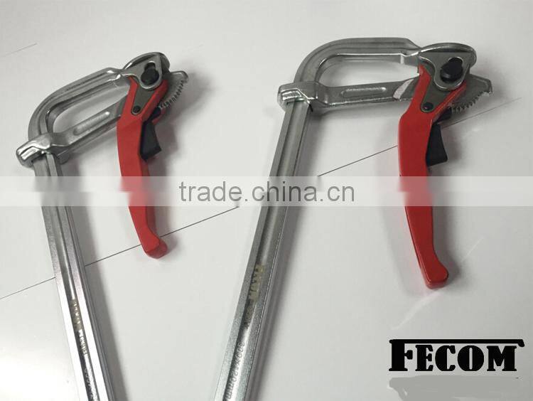 2015 Heavy duty ratchet F bar clamp steel carpentry clamp drop forged gear clamp