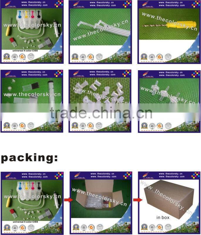 universal 4 color CISS tank kit with accessaries for Epson for Brother for Canon for HP printer