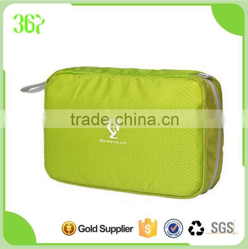 Multi-fonction Waterproof Candy Colour Make up nylon Cosmetic Bag Ladies Toilet Bag