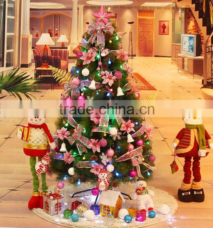 Pre-lit Holiday Tree with Decorations and 80 Color Changing LED Lights
