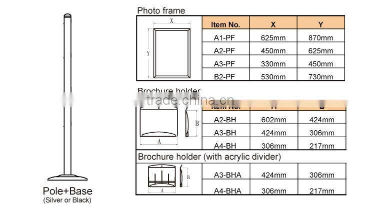 Floorstanding Metal display rack