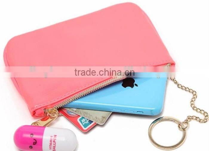 2016 simple design wallet PU leather coin purse portable lady fashion wallet