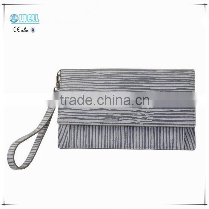 Zebra-stripe Print PU Leather ladies wallet