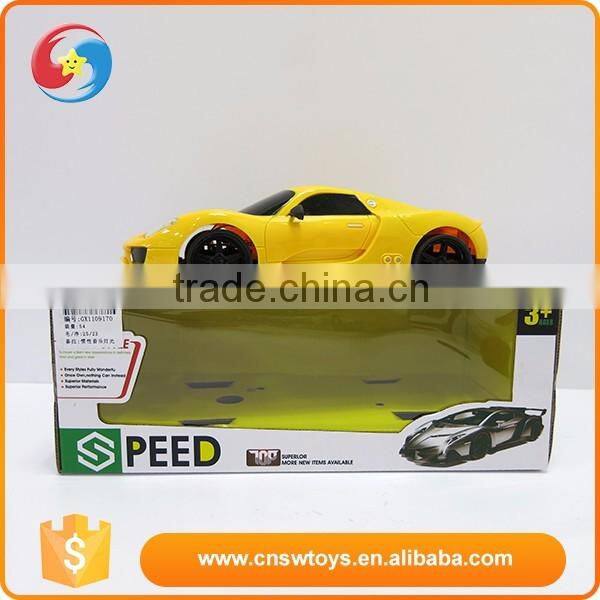 2016 Wholesale children gift yellow plastic programmable toy car
