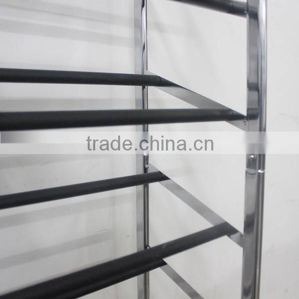 Customized Shoes Display Rack Shoes Tower with Wheels