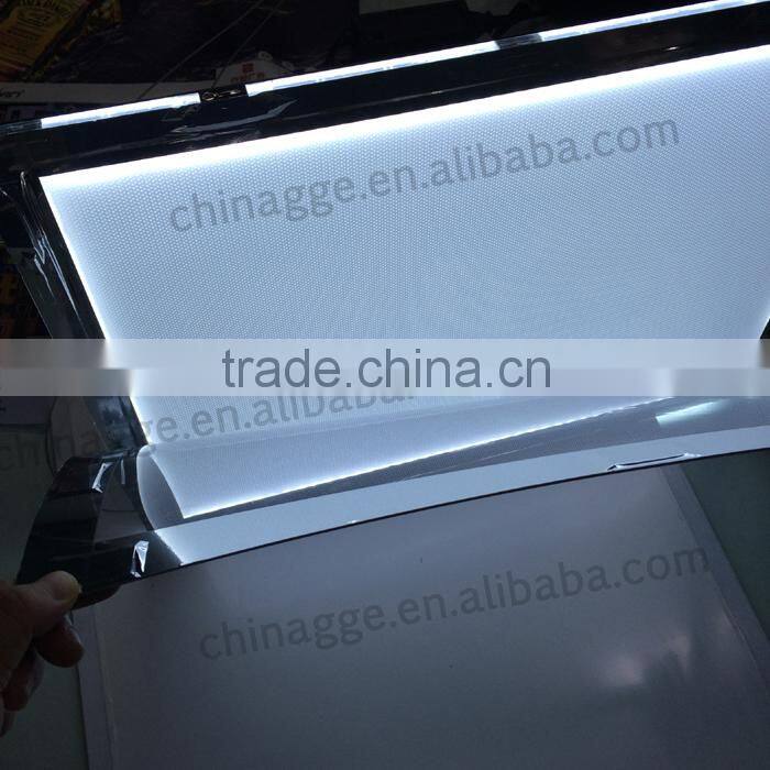 LED Illuminated Window Dispay Edge Lit Frame Acrylic Crystal Edge Lit LED Poster Frame