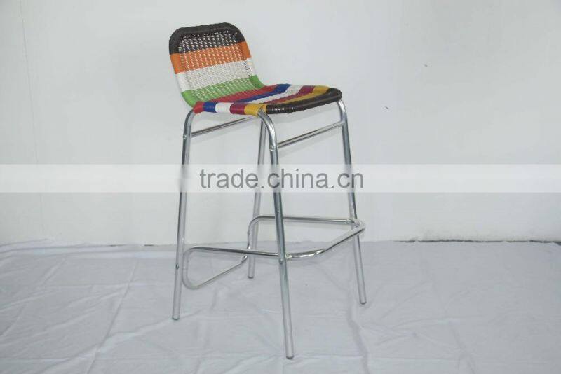 Aluminum cheap bar stool kitchen dining room high chair YC014