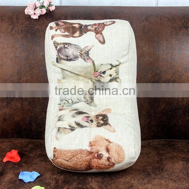 2015 new cartoon Cute puppy waist cushion cover Office pillow car pillow