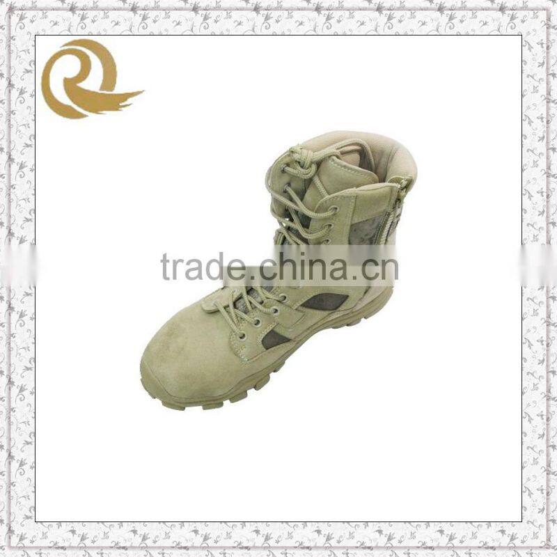 Hot sale outdoor army desert boots with zipper