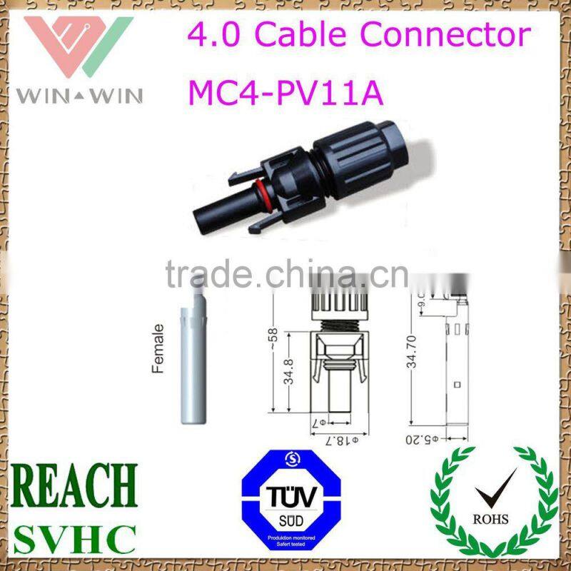 TUV Approval MC4-PV30 & PV31 Solar Panel Connector