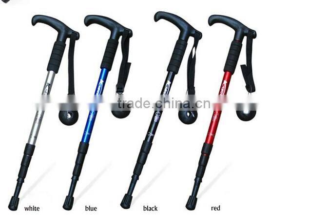 Old Man outdoor sports camping hiking pole walking telescopic stick cane trekking ski poles climbing mountaineering crutch