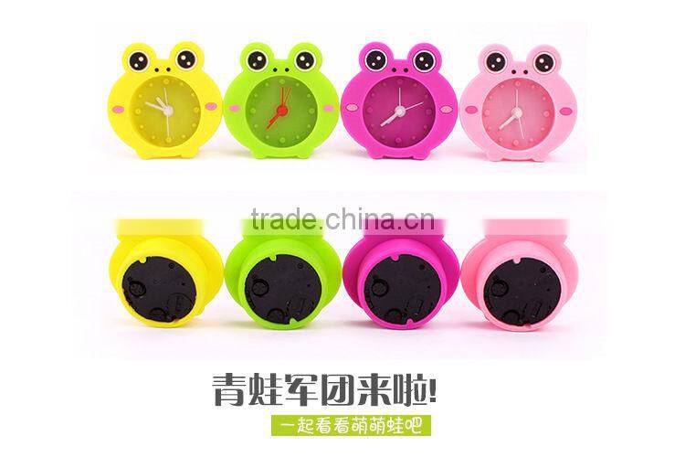 2015 Promotional gift animal shaped alarm clock Silicone Table Clock
