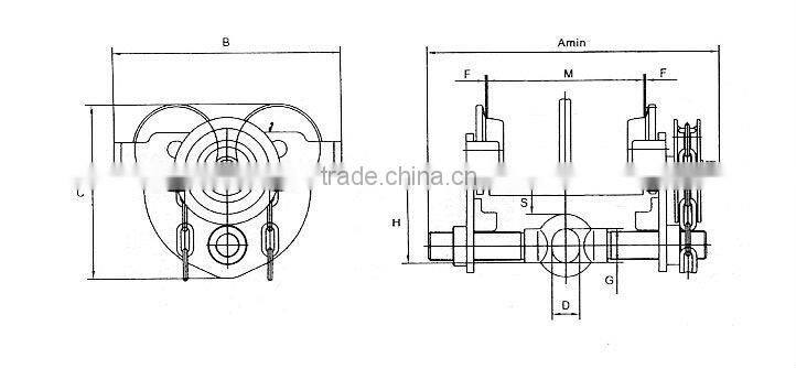 P type geared trolley