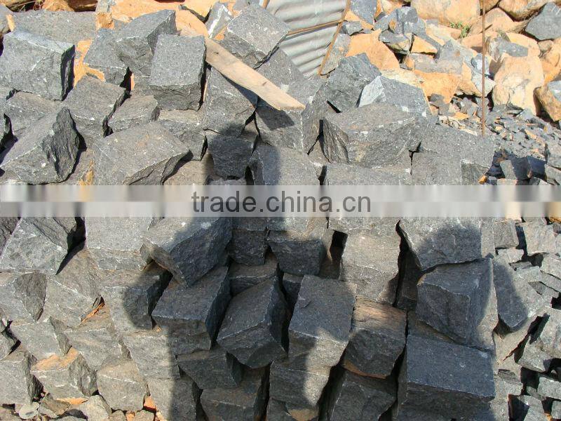 Chinese black G684 granite cobble stone