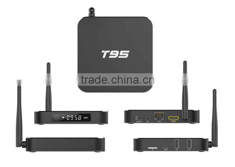 Metal Housing Quad Core Android 5.1 TV Box T95 Smart TV Box Android Amlogic S905
