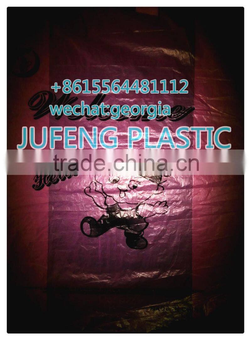Plastic T-shirt Shopping Bags on Roll garbage bags on roll