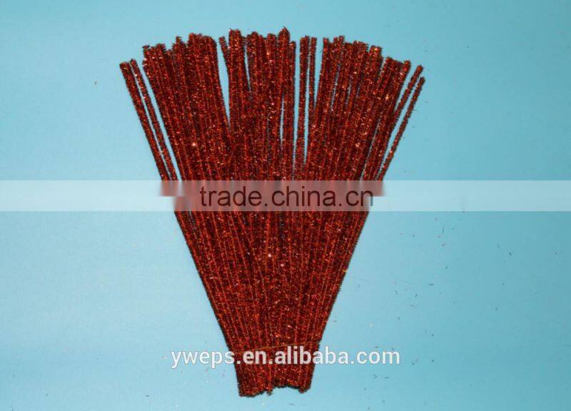 wholesale colourful folding chenille stems for diy, curly chenille stem