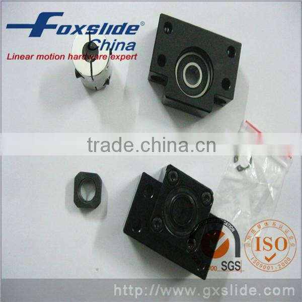TBI 16mm Diameter 5mm Pitch SFU1605 Ball Screw 1605 With Support Unit FF12 FK12