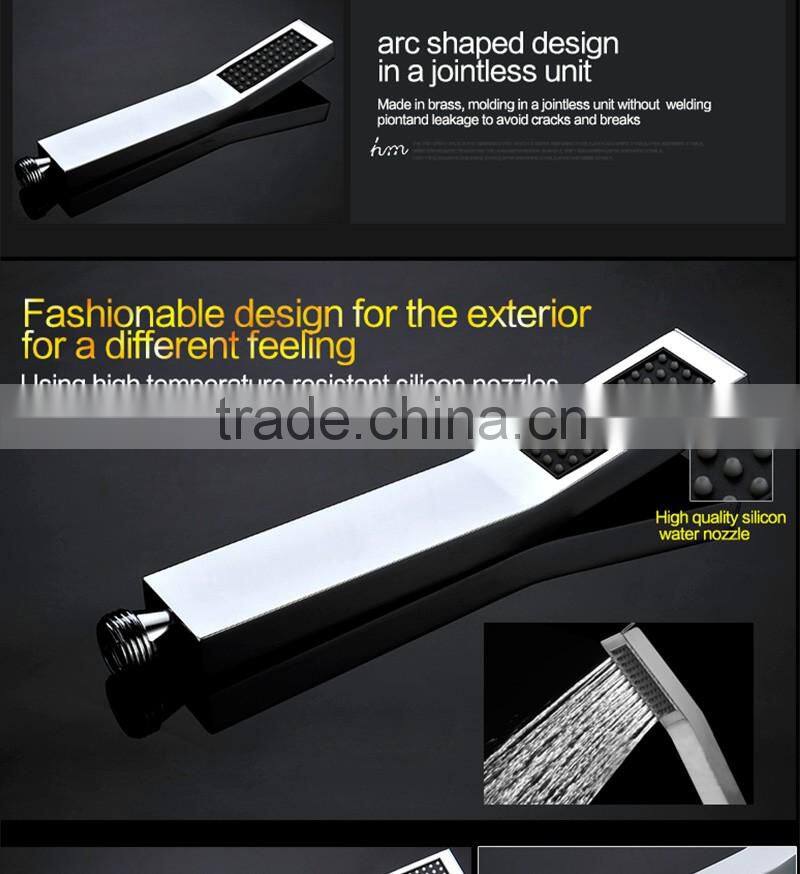 rain spa shower set 360*500mm led light rain shower head embed ceiling color change body spray bathroom shower head set