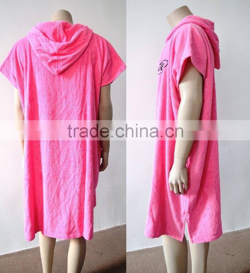 100% cotton terry cloth STRIPES woven surf poncho beach towel for men