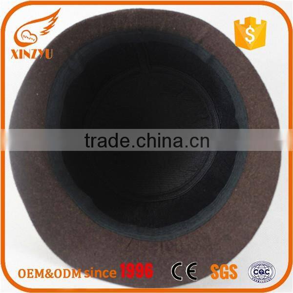 Online wholesale high quality bowler felt fedora formal hats for races