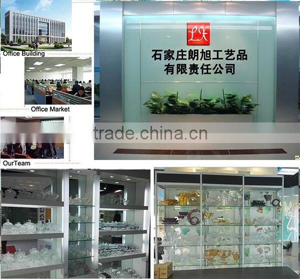 LX-Z078 Hand pressed crystal clear dewdrop glass votives candle holder