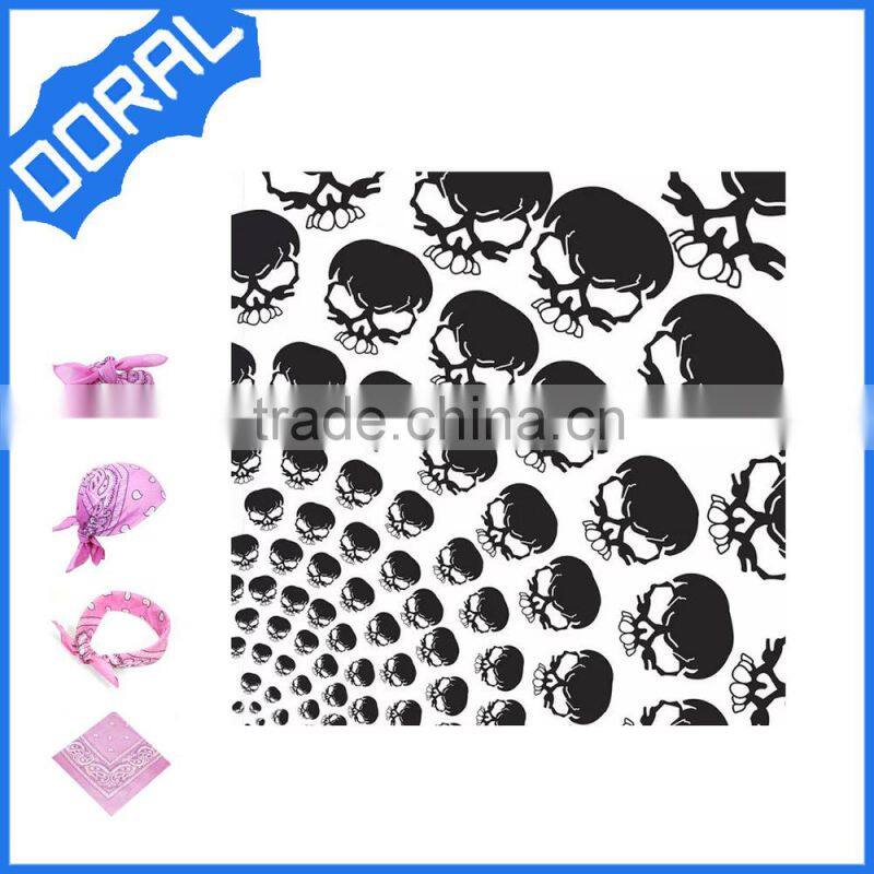 factory selling cheap printed cotton black bandana