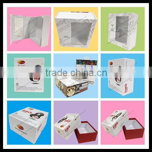 Beautiful design paper box with free sample and factory price for earphone packing