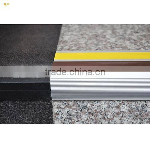 aluminum punched anodizing step nosing/laminate stair treads/laminate flooring stair step