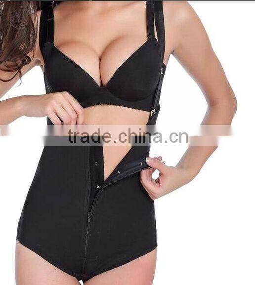 Butt lifter side zipper white shapewear bodysuit waist cincher wholesale