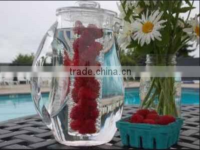 BPA free 94OZ juice pitcher with fruit infuser