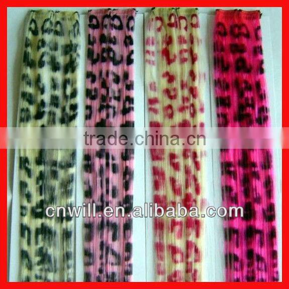 zebra print hair animal print hair extension