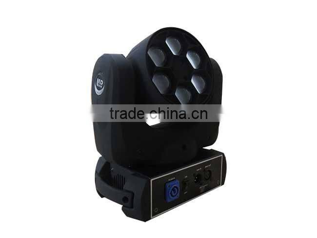 100% factory directly RGBW MINI 6pcs bee eye led beam dmx512 moving head light