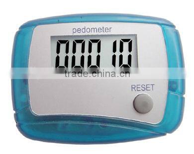 pedometer with retractable ID holder
