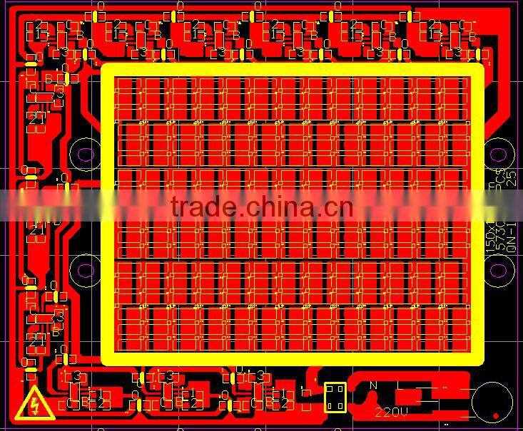 100w aluminum pcb board driverless led module ac220v input directly for street light