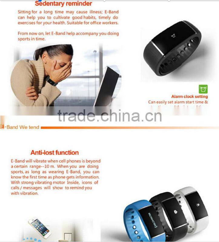 S55 bluetooth bracelet with Pedometer function; smart watch for Smart phone accessories--Bluetooth bracelet