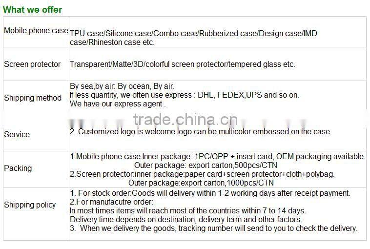 Compatible Brand Mobile Phone Cover Shockproof Phone Case for iphone 7