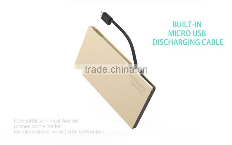 Best Selling Patent Design Fast Charge 2.1A Output Power bank 10000mAh for mobiles,electronic devices