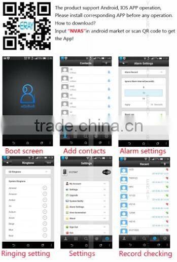 WIFI alarm IP camera fire alarm built-in siren
