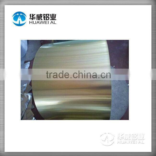 Aluminium Finstock for air conditioner Golden