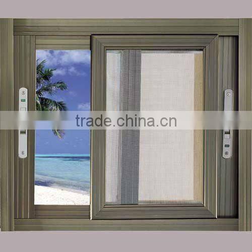 Frosted glass aluminum window