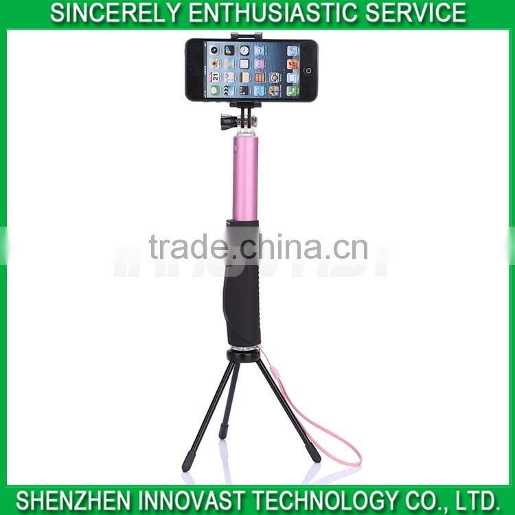 Popular Colorful Bluetooth Monopod Selfie Stick Zoom Selfie Stick with New Generation