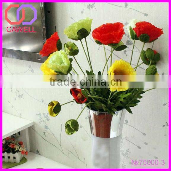 wholesale decorative artificial poppy flower