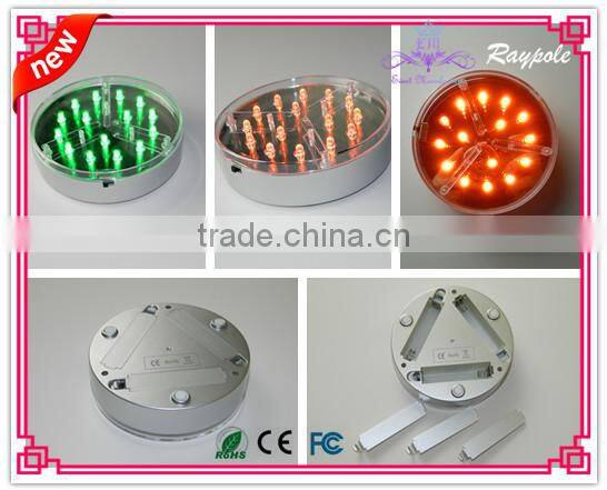 wedding&party suppliers led base light for vase round led party light