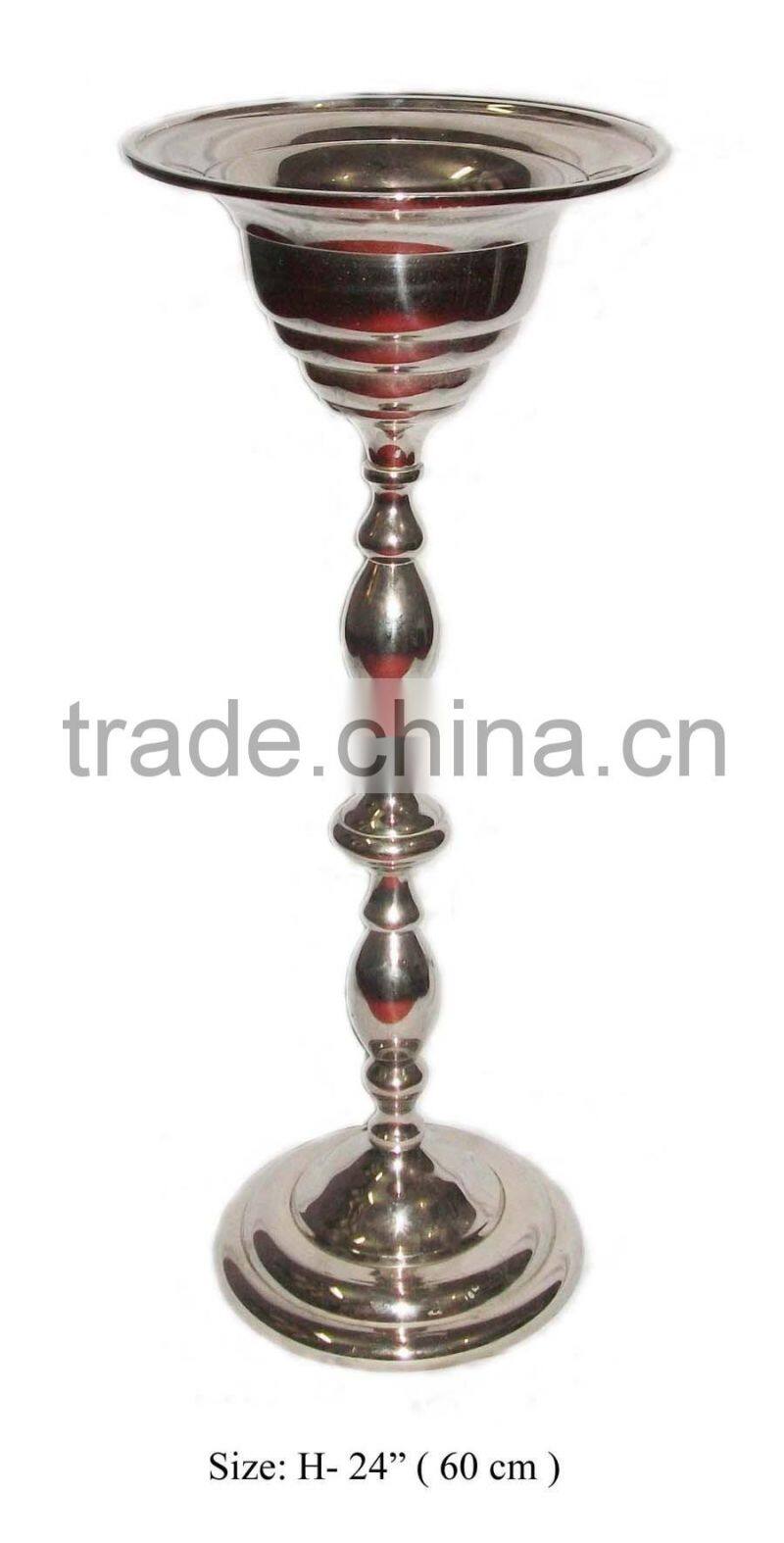 Silver flower vases, aluminum flower vases