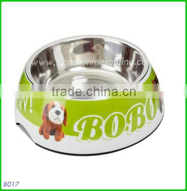 Stainless Steel 100% Melamine Plastic Pet Bowls