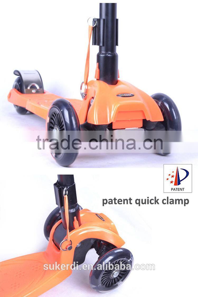 we are the only origial factory patented four wheel foldable kids scooter hunter