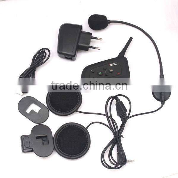 High quality motorcycle helmet bluetooth headset intercom with 3.5mm port