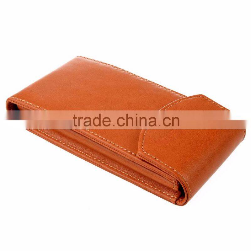 Popular simple leather PU Blocking Wallets/case/holder for iphoe & Credit Card Use