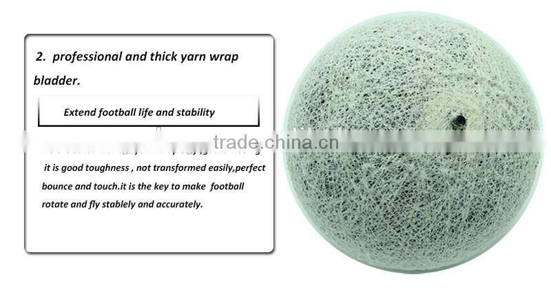 Trade Assurance synthetic leather flag football , rubber soccer ball